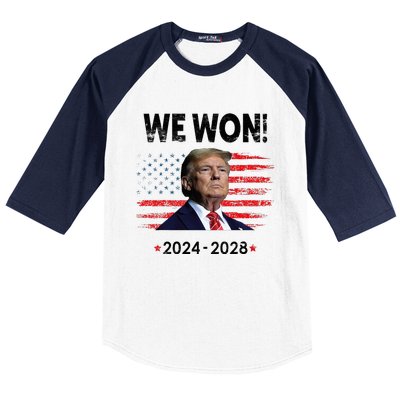 We Won 2024 2028 Baseball Sleeve Shirt