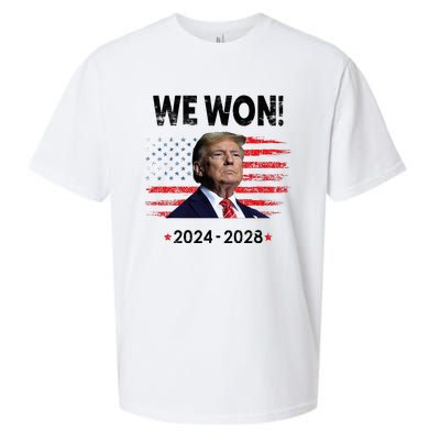 We Won 2024 2028 Sueded Cloud Jersey T-Shirt