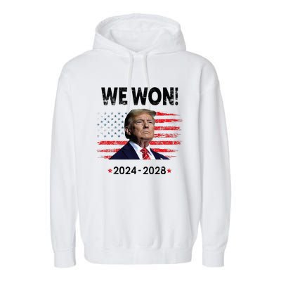 We Won 2024 2028 Garment-Dyed Fleece Hoodie