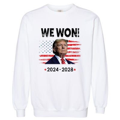 We Won 2024 2028 Garment-Dyed Sweatshirt