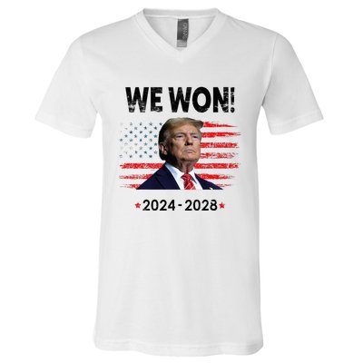 We Won 2024 2028 V-Neck T-Shirt