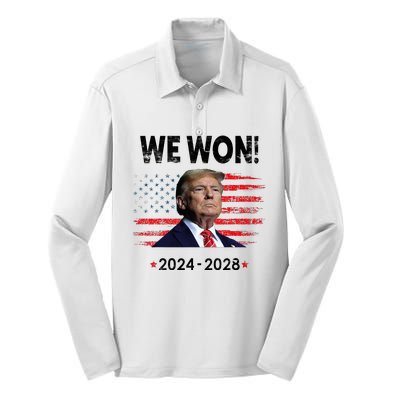 We Won 2024 2028 Silk Touch Performance Long Sleeve Polo