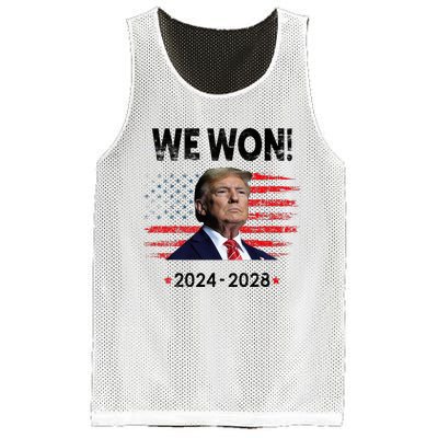 We Won 2024 2028 Mesh Reversible Basketball Jersey Tank