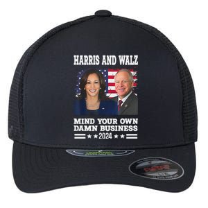 Walz Waltz 2024 Mind Your Own Damn Business Flexfit Unipanel Trucker Cap