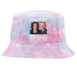 Walz Waltz 2024 Mind Your Own Damn Business Tie-Dyed Bucket Hat