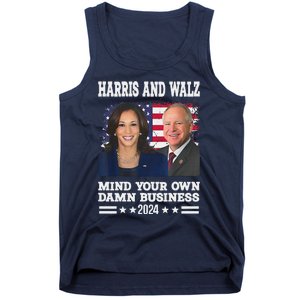 Walz Waltz 2024 Mind Your Own Damn Business Tank Top