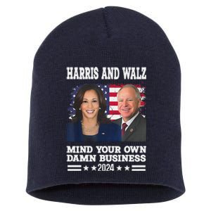 Walz Waltz 2024 Mind Your Own Damn Business Short Acrylic Beanie