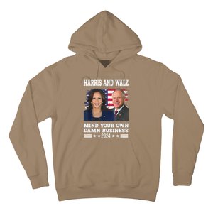 Walz Waltz 2024 Mind Your Own Damn Business Hoodie