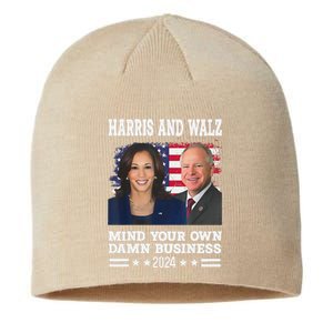 Walz Waltz 2024 Mind Your Own Damn Business Sustainable Beanie