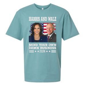 Walz Waltz 2024 Mind Your Own Damn Business Sueded Cloud Jersey T-Shirt