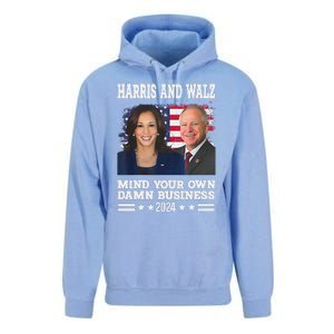 Walz Waltz 2024 Mind Your Own Damn Business Unisex Surf Hoodie