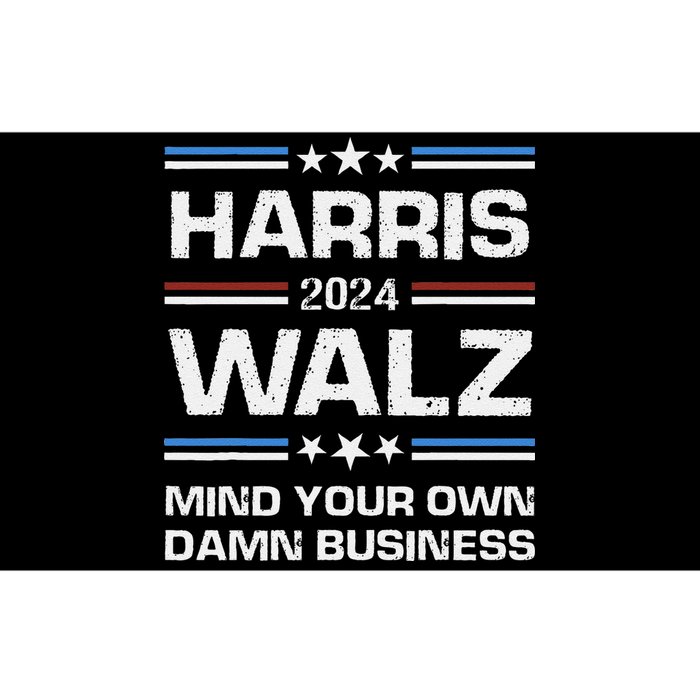 Walz Waltz 2024 Mind Your Own Damn Business Bumper Sticker