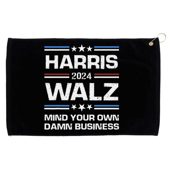 Walz Waltz 2024 Mind Your Own Damn Business Grommeted Golf Towel