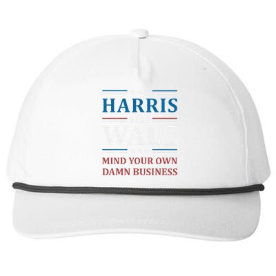 Walz Waltz 2024 Mind Your Own Damn Business Snapback Five-Panel Rope Hat