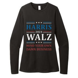 Walz Waltz 2024 Mind Your Own Damn Business Womens CVC Long Sleeve Shirt