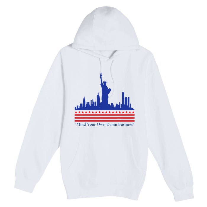 Waltz Walz 2024 Mind Your Own Damn Business Tim Waltz 2024 Premium Pullover Hoodie