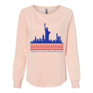 Waltz Walz 2024 Mind Your Own Business Campaign Art Womens California Wash Sweatshirt