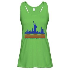 Waltz Walz 2024 Mind Your Own Business Campaign Art Ladies Essential Flowy Tank