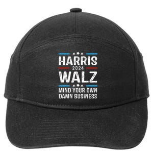 Walz Waltz 2024 Mind Your Own Damn Business 7-Panel Snapback Hat