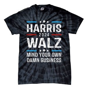 Walz Waltz 2024 Mind Your Own Damn Business Tie-Dye T-Shirt