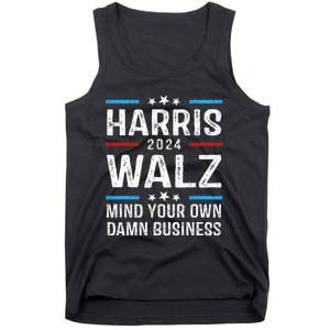 Walz Waltz 2024 Mind Your Own Damn Business Tank Top