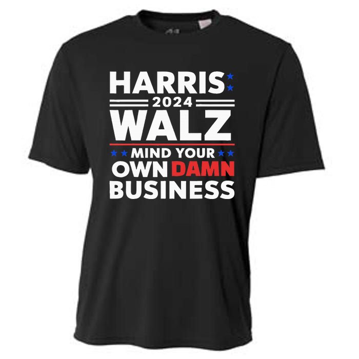 Walz Waltz 2024 Mind Your Own Damn Business Cooling Performance Crew T-Shirt