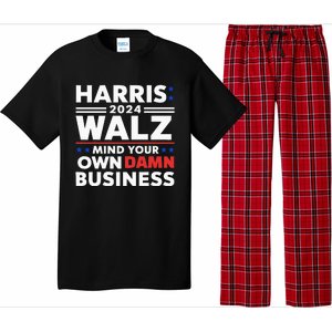 Walz Waltz 2024 Mind Your Own Damn Business Pajama Set