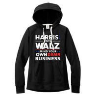 Walz Waltz 2024 Mind Your Own Damn Business Women's Fleece Hoodie