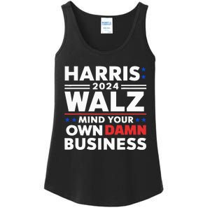 Walz Waltz 2024 Mind Your Own Damn Business Ladies Essential Tank