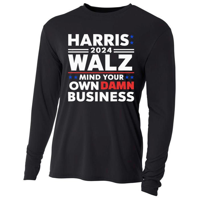 Walz Waltz 2024 Mind Your Own Damn Business Cooling Performance Long Sleeve Crew