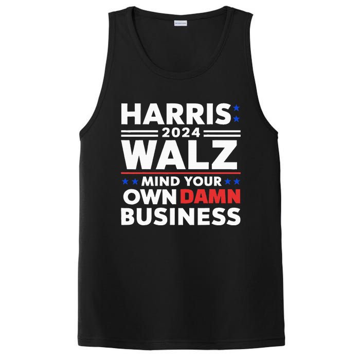 Walz Waltz 2024 Mind Your Own Damn Business PosiCharge Competitor Tank