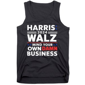 Walz Waltz 2024 Mind Your Own Damn Business Tank Top