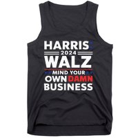 Walz Waltz 2024 Mind Your Own Damn Business Tank Top