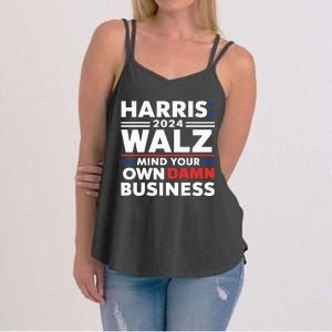 Walz Waltz 2024 Mind Your Own Damn Business Women's Strappy Tank