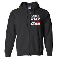 Walz Waltz 2024 Mind Your Own Damn Business Full Zip Hoodie