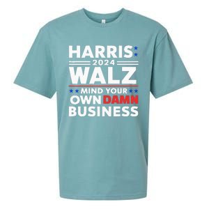 Walz Waltz 2024 Mind Your Own Damn Business Sueded Cloud Jersey T-Shirt