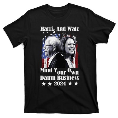 Walz Waltz 2024 Mind Your Own Damn Business T-Shirt