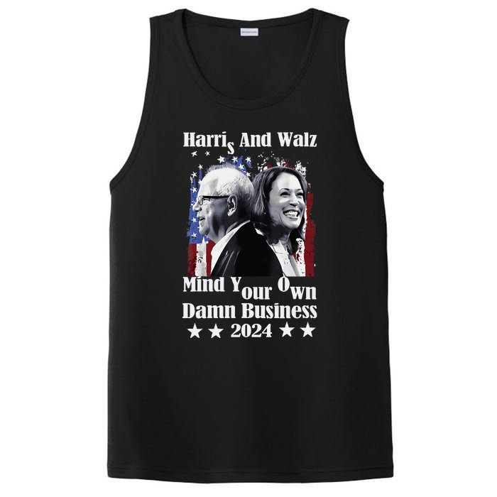 Walz Waltz 2024 Mind Your Own Damn Business PosiCharge Competitor Tank