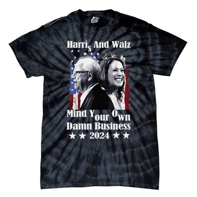 Walz Waltz 2024 Mind Your Own Damn Business Tie-Dye T-Shirt