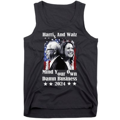 Walz Waltz 2024 Mind Your Own Damn Business Tank Top