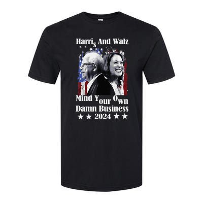 Walz Waltz 2024 Mind Your Own Damn Business Softstyle CVC T-Shirt