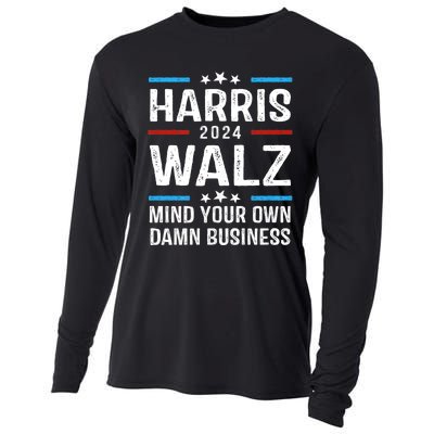 Walz Waltz 2024 Mind Your Own Damn Business Cooling Performance Long Sleeve Crew