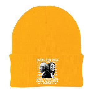 Walz Waltz 2024 Mind Your Own Damn Business Knit Cap Winter Beanie