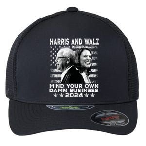 Walz Waltz 2024 Mind Your Own Damn Business Flexfit Unipanel Trucker Cap