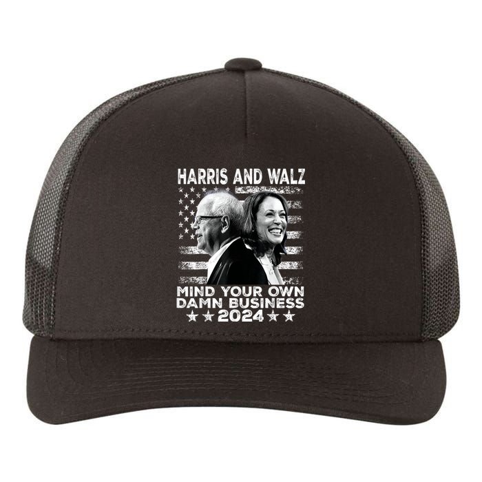 Walz Waltz 2024 Mind Your Own Damn Business Yupoong Adult 5-Panel Trucker Hat