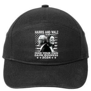 Walz Waltz 2024 Mind Your Own Damn Business 7-Panel Snapback Hat