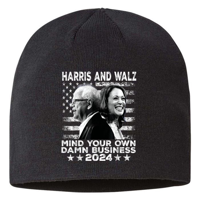 Walz Waltz 2024 Mind Your Own Damn Business Sustainable Beanie