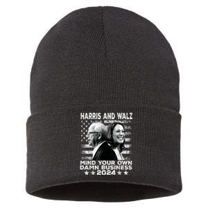 Walz Waltz 2024 Mind Your Own Damn Business Sustainable Knit Beanie