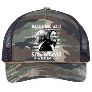 Walz Waltz 2024 Mind Your Own Damn Business Retro Rope Trucker Hat Cap