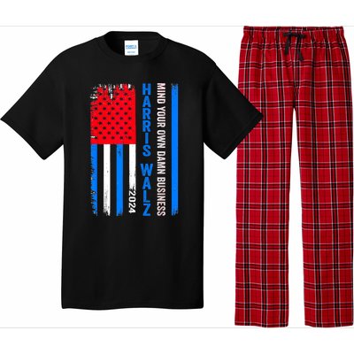 Walz Waltz 2024 Mind Your Own Damn Business Pajama Set